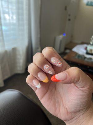 Acrylic with Gel Polish