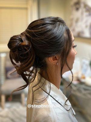 Bridal updo by Stephanie!