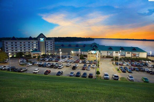 WaterView Casino & Hotel at night