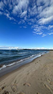 Beach area & Lake Michigan