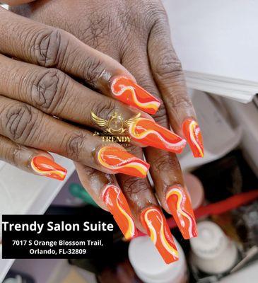 By Trendy Salon Suite - we are full services of Nail Salon - waxing, spa pedicures, waxing, eyebrows, eyelashes