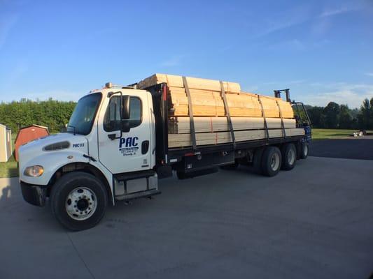 Our delivery truck going out to a job site!