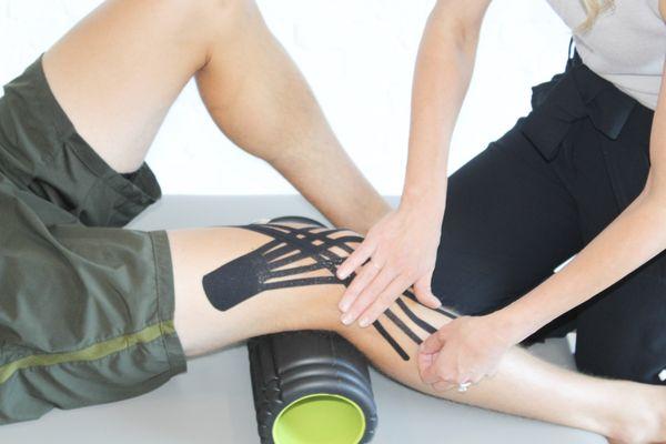 Kinesiotape, knee rehabilitation