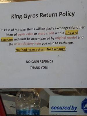 Return policy