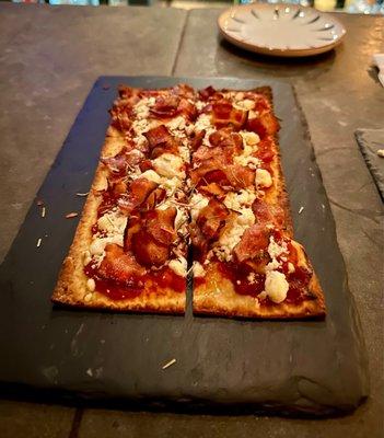 Bacon feta flatbread