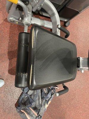 Ripped gym equipment