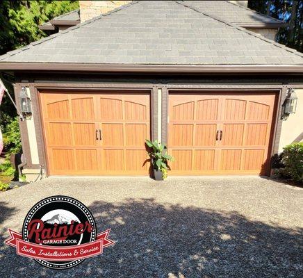 Classy yet functional door for our rainy northwest. These doors perform in the harshest environments yet look beautiful year round.