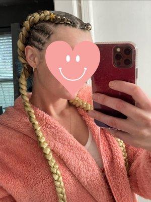 Feed in braids