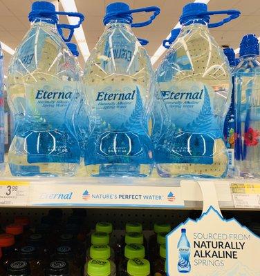 Eternal Water-Ur Daily Intake of Water. Naturally Alkaline, Natural Electrolytes, Natural ph Spring Water. Available Now at Walgreens!