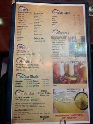 Drink Menu(: