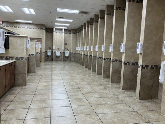 Huge restrooms