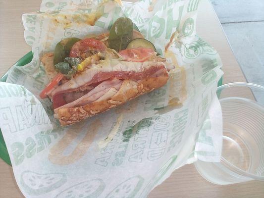 THE BEAST Deli Hero with evurythun and super seekrit sauce @Subway