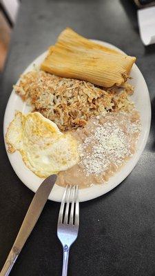 This is the tamale breakfast which i was told was very good.