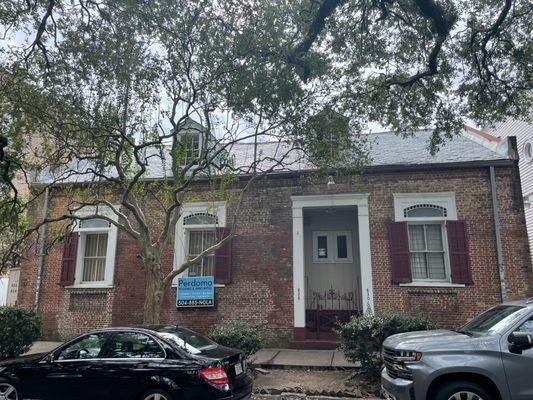 Slate roof installation- French Quarter, New Orleans