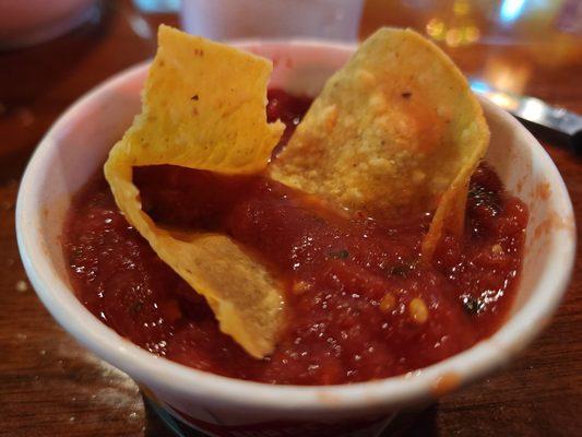 Salsa and chips. Best there is around.