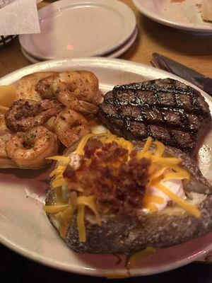 Steak and shrimp