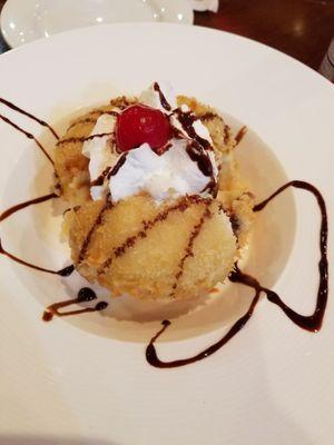 Vanilla fried ice cream