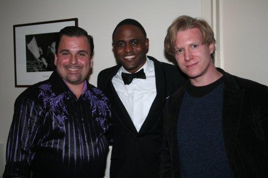 Faculty Members David Sabella and Patrick Michael Wickham with Wayne Brady