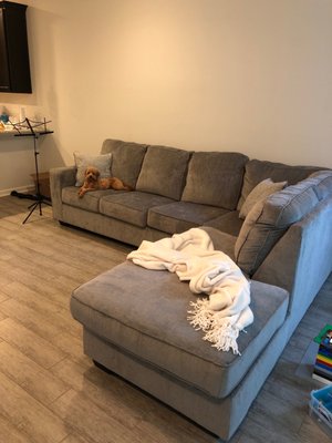 Grey sectional