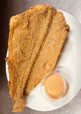 Whole Croaker fried