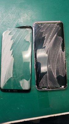 Samsung S8 screen repair (glass only)