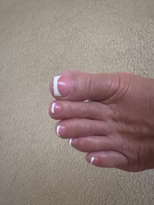 French gel pedicure