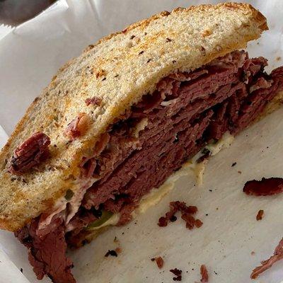 Empire State Delicatessen, St Charles Street, NOLA. The Fat Cat Pastrami ($25.04, delivery price).