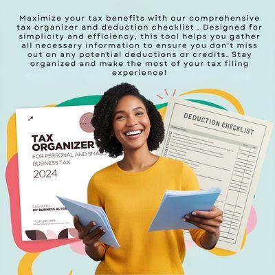 Boost Your Tax Season with Our Free Tax Organizer and Deduction Checklist!