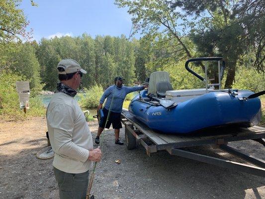 Ryan getting us ready to fly fish!