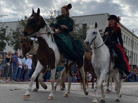 Women on horseback in Dickens Queen's Parade