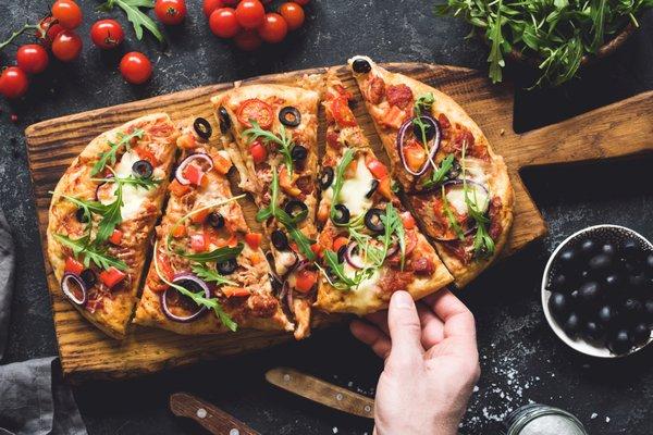 Flat Bread pizza