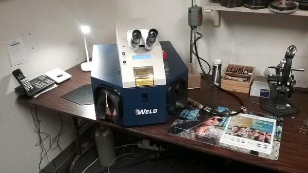 Recent purchase of state of the art laser welder...