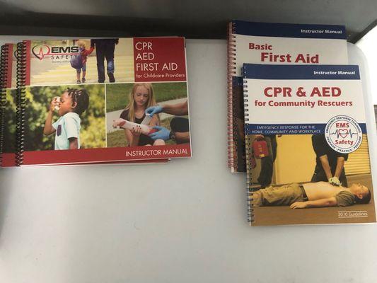 First aid training books