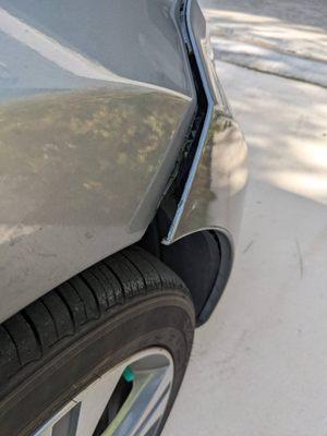 Pre-Repair Bumper Right