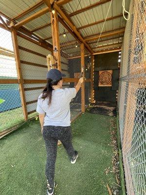 Axe throwing