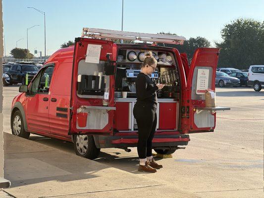 Mobile Coffee Bar with full expresso machine!