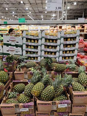 Pineapples look a bit green...