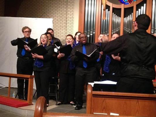 Soaring Sounds Vocal Ensemble performing at St. Catherine's Episcopal Church in Temple Terrace.