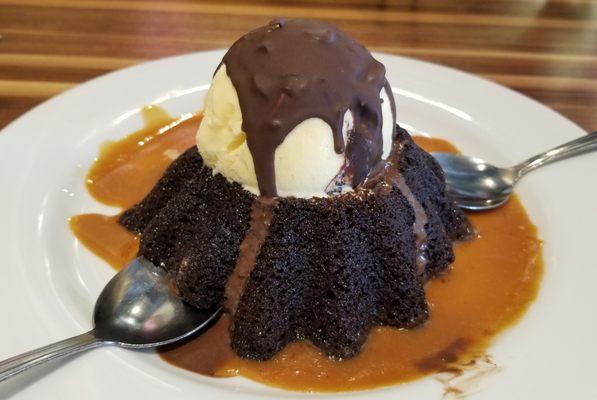 Lava Cake all day long!  Wish they hadn't brought two spoons out.  I ain't sharin'.