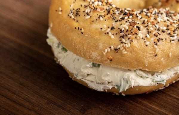 Everything Bagel with Chive Cream Cheese