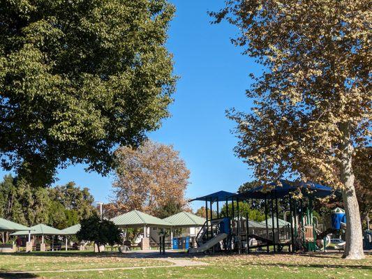 Playground and eating area