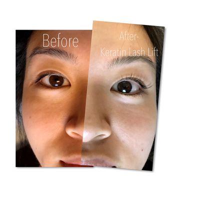 Keratin lash lift