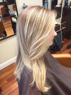 Full Balayage, cut, and blowdry by Bianca. Call to book your appointment today!