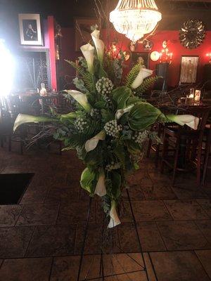 Funeral floral arrangement