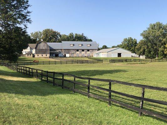 Main barn and indoor arena