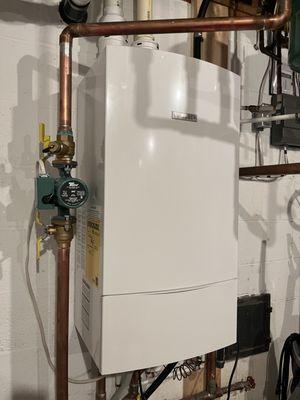 New wall mounted boiler