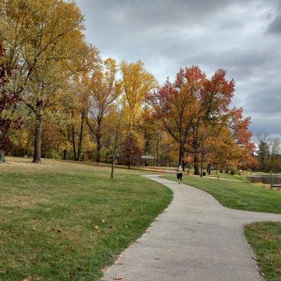 Paved part of trail