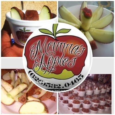 Tamarindo and chamoy covered apples made daily fresh and full of flavor for all occasions and events.