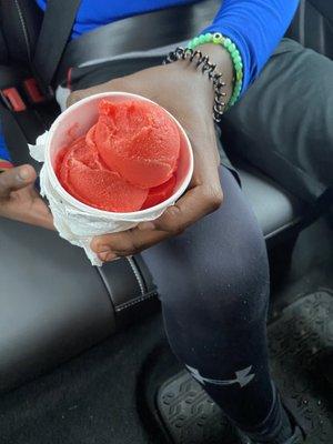 Cherry Italian ice