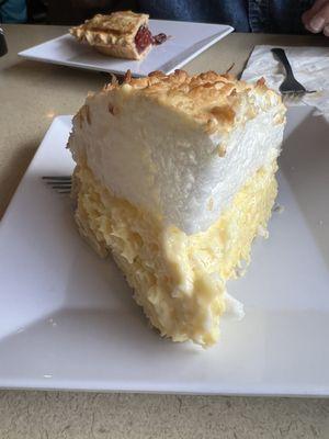 Coconut crème pie.  FANTASTIC!